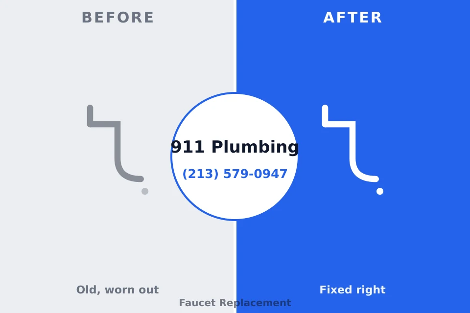 Before and after: plumbing repair Muscoda, WI